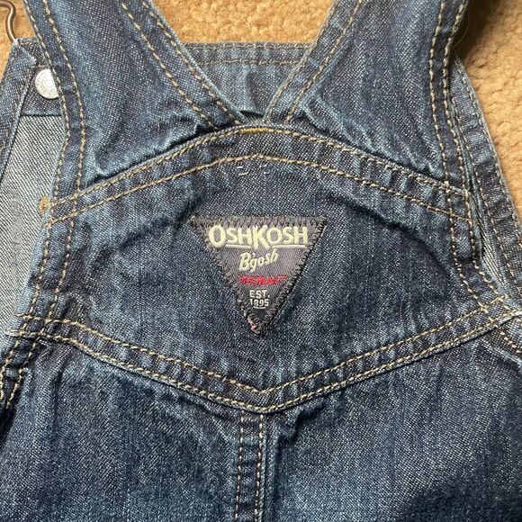OshKosh B'Gosh 12M Carpenter Overalls Unisex - Picture 5 of 7